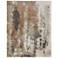 Clio Abstract Indoor Orange Area Rug 39K1F 3'-10" x 6'