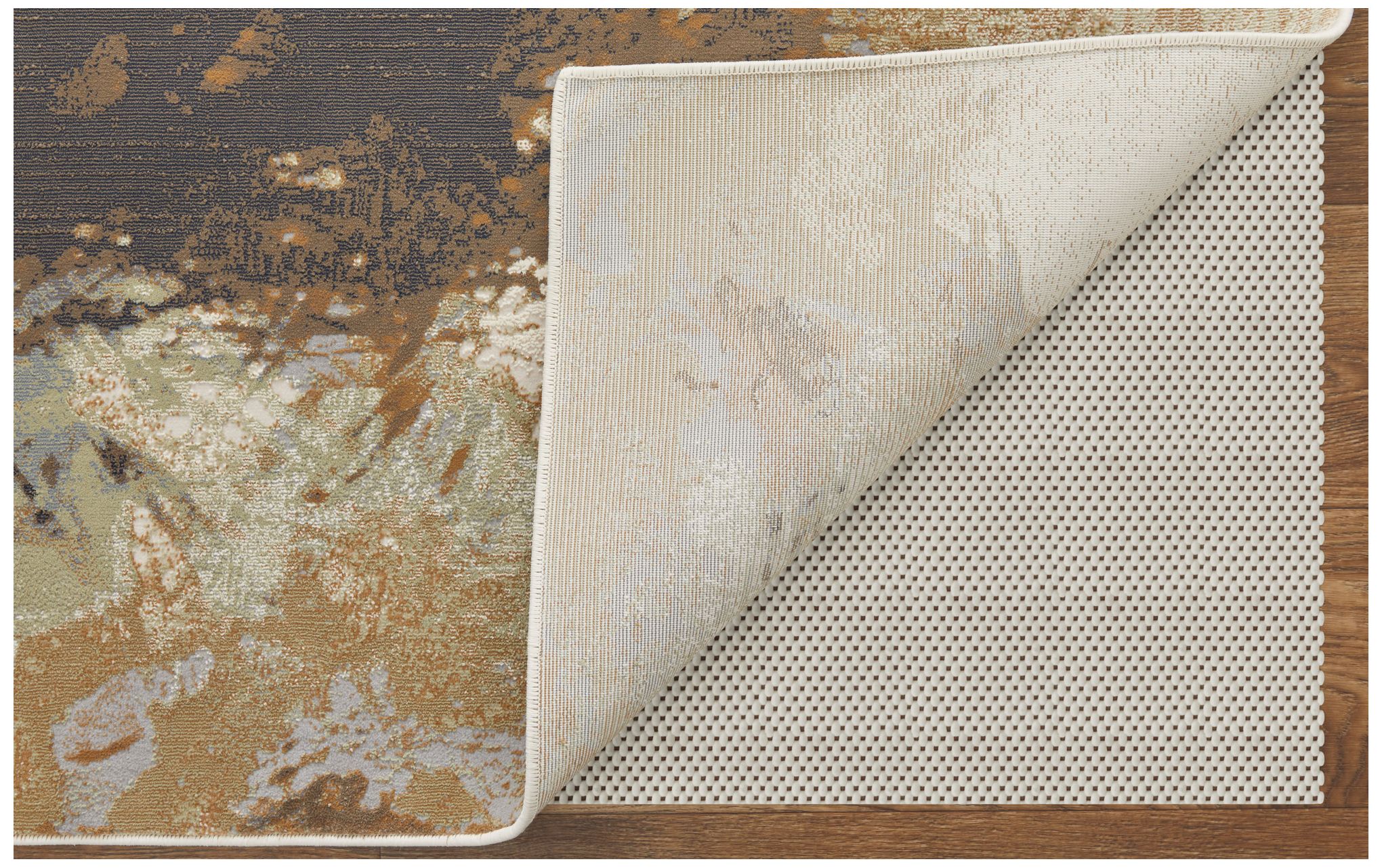 Image 3 Clio Abstract Indoor Orange Area Rug 39K1F 3'-10" x 6' more views