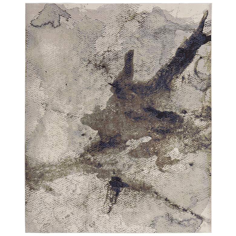 Image 1 Clio Modern Abstract Soft Indoor Taupe Area Rug 39LVF
