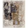 1_Clio Watercolor Indoor Brown Area Rug 39LUF 3'-10" x 6'