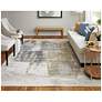 2_Clio Watercolor Indoor Brown Area Rug 39LUF 3'-10" x 6' more views