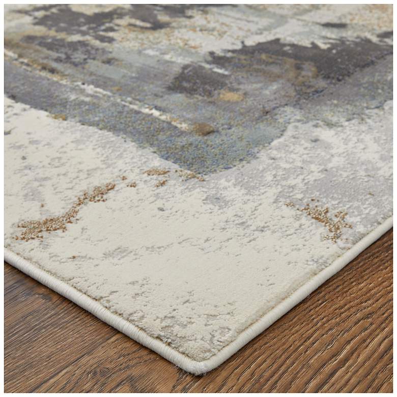 Image 3 Clio Watercolor Indoor Brown Area Rug 39LUF 3'-10" x 6' more views