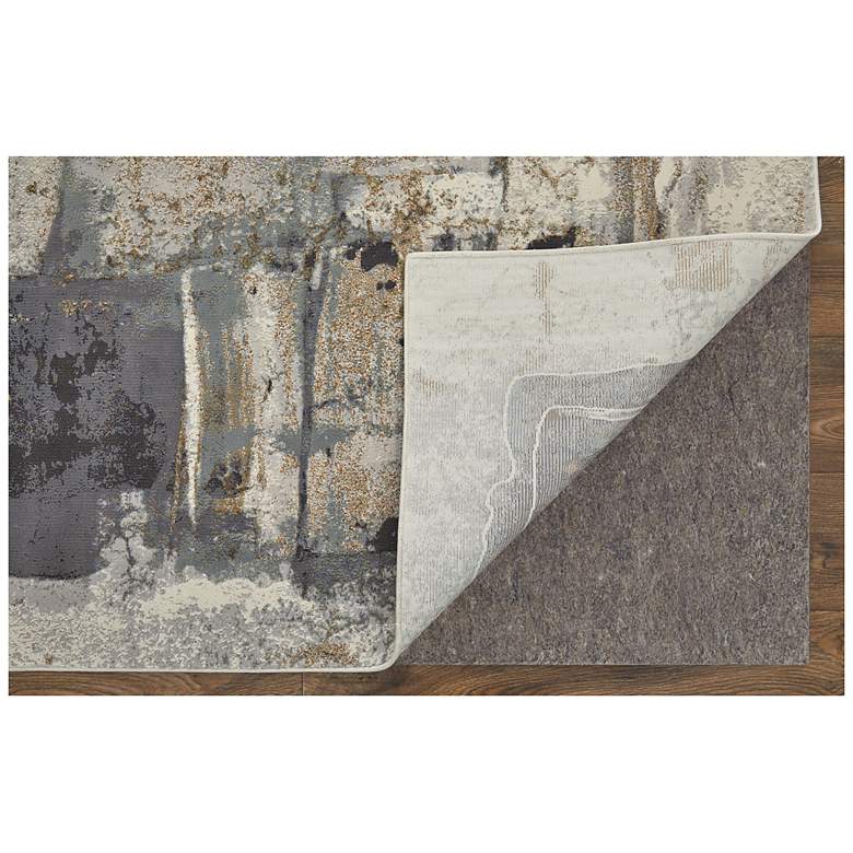 Image 4 Clio Watercolor Indoor Brown Area Rug 39LUF 3'-10" x 6' more views