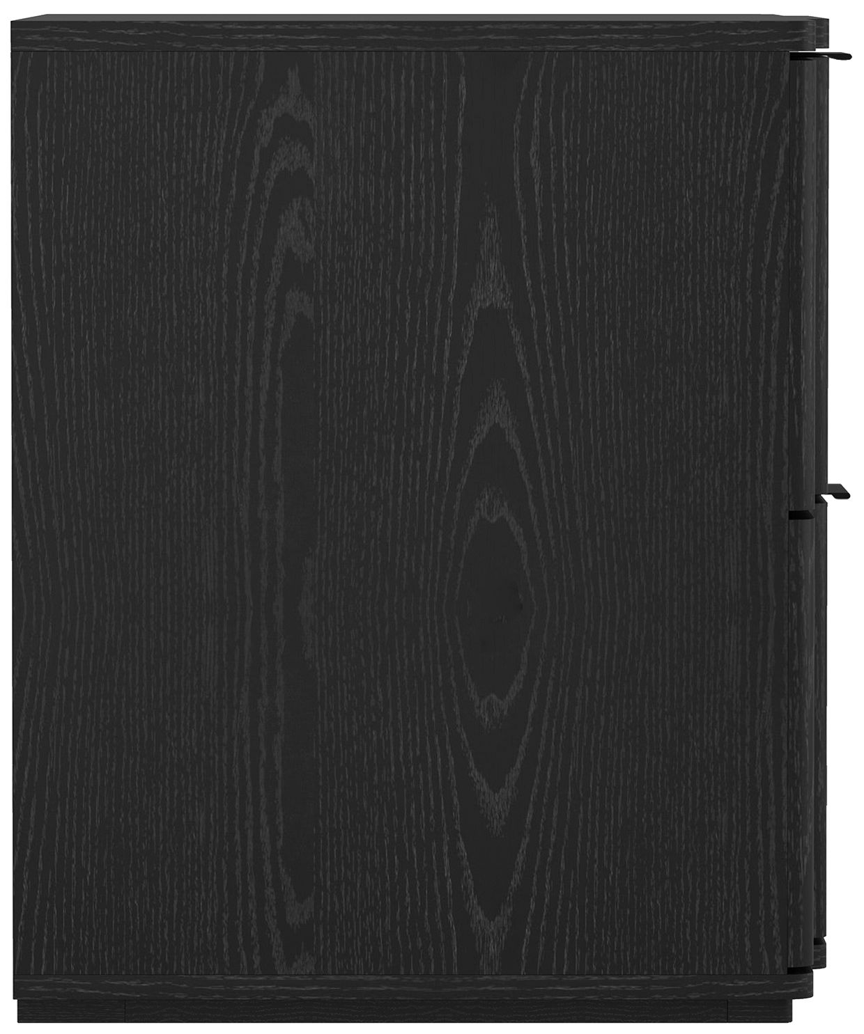 Clive Mid-Century Modern 22" Nightstand in Black (2-Drawer)