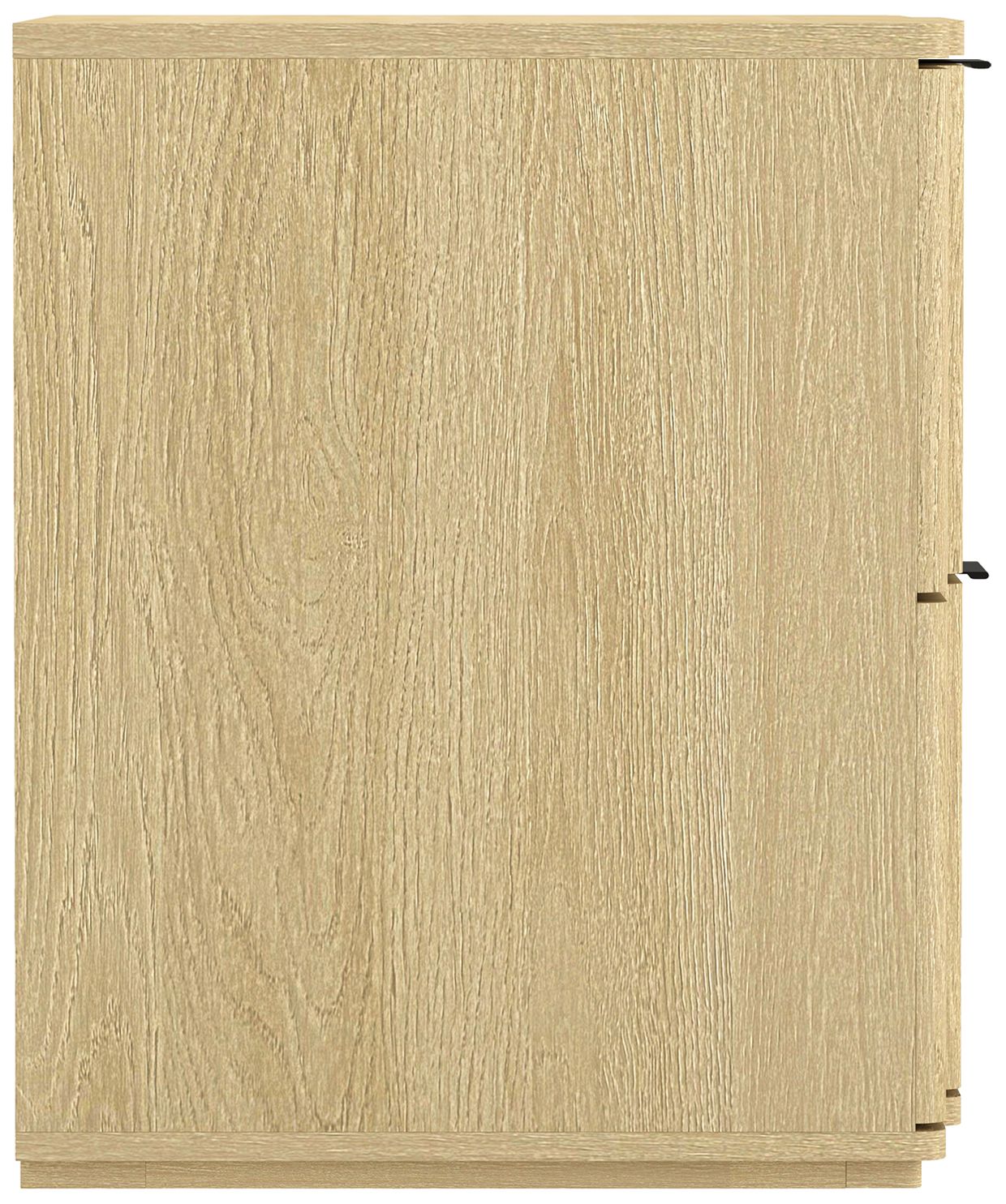 Clive Mid-Century Modern 22" Nightstand in Natural and Black (2-Drawer)