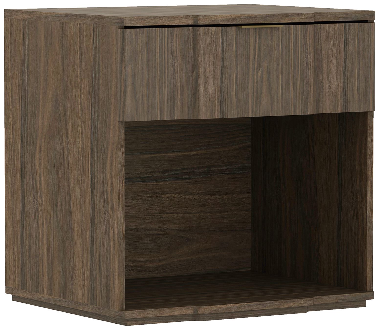 Clive Mid-Century Modern 22" Nightstand in Walnut (1-Drawer)