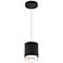 Cloak 6.25"H x 5"W 1-Light Mini-Pendant in Black