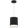 1_Cloak 6.25"H x 5"W 1-Light Mini-Pendant in Black