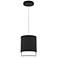 Cloak 6.25"H x 5"W 1-Light Mini-Pendant in Black