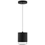 2_Cloak 6.25"H x 5"W 1-Light Mini-Pendant in Black more views