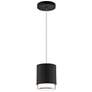 3_Cloak 6.25"H x 5"W 1-Light Mini-Pendant in Black more views