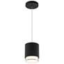 1_Cloak 6.25"H x 5"W 1-Light Mini-Pendant in Black