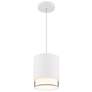 1_Cloak 6.25"H x 5"W 1-Light Mini-Pendant in White