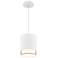 Cloak 6.25"H x 5"W 1-Light Mini-Pendant in White