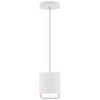 2_Cloak 6.25"H x 5"W 1-Light Mini-Pendant in White more views