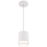 3_Cloak 6.25"H x 5"W 1-Light Mini-Pendant in White more views