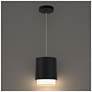 4_Cloak 8.75"H x 7"W 1-Light Mini-Pendant in Black more views