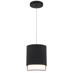 Cloak 8.75"H x 7"W 1-Light Mini-Pendant in Black