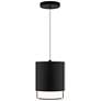 2_Cloak 8.75"H x 7"W 1-Light Mini-Pendant in Black more views