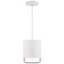 2_Cloak 8.75"H x 7"W 1-Light Mini-Pendant in White more views