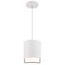 3_Cloak 8.75"H x 7"W 1-Light Mini-Pendant in White more views