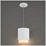 4_Cloak 8.75"H x 7"W 1-Light Mini-Pendant in White more views