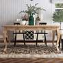 Cloake 78 3/4" Wide Brown Rectangular 4-Drawer Dining Table in scene