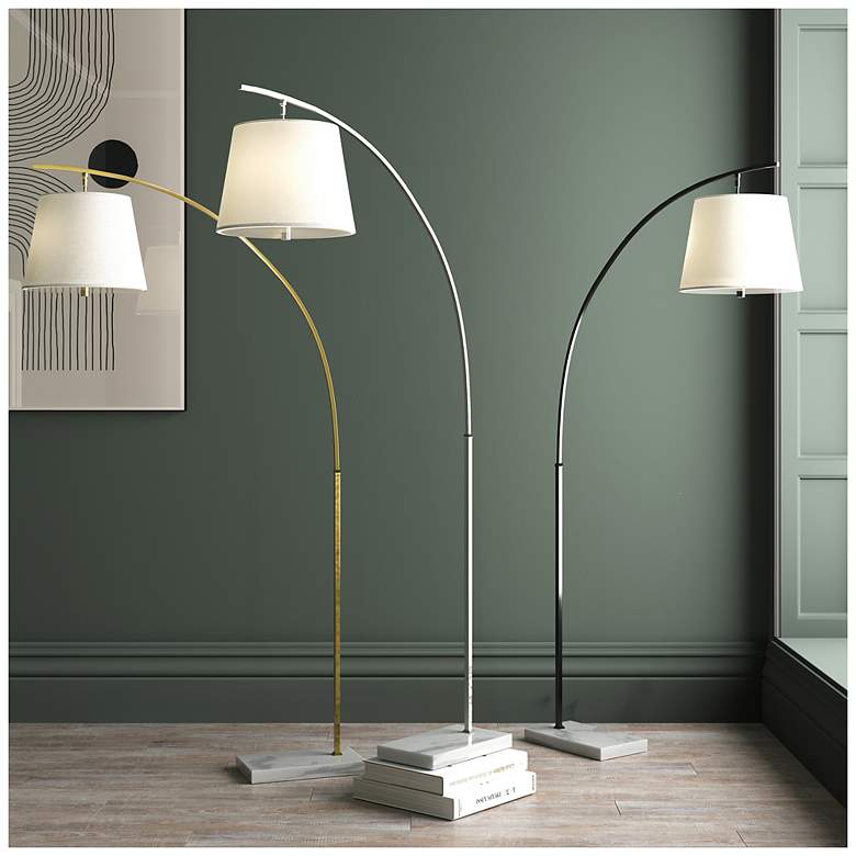 Image 5 Cloister Brass Floor Lamp more views