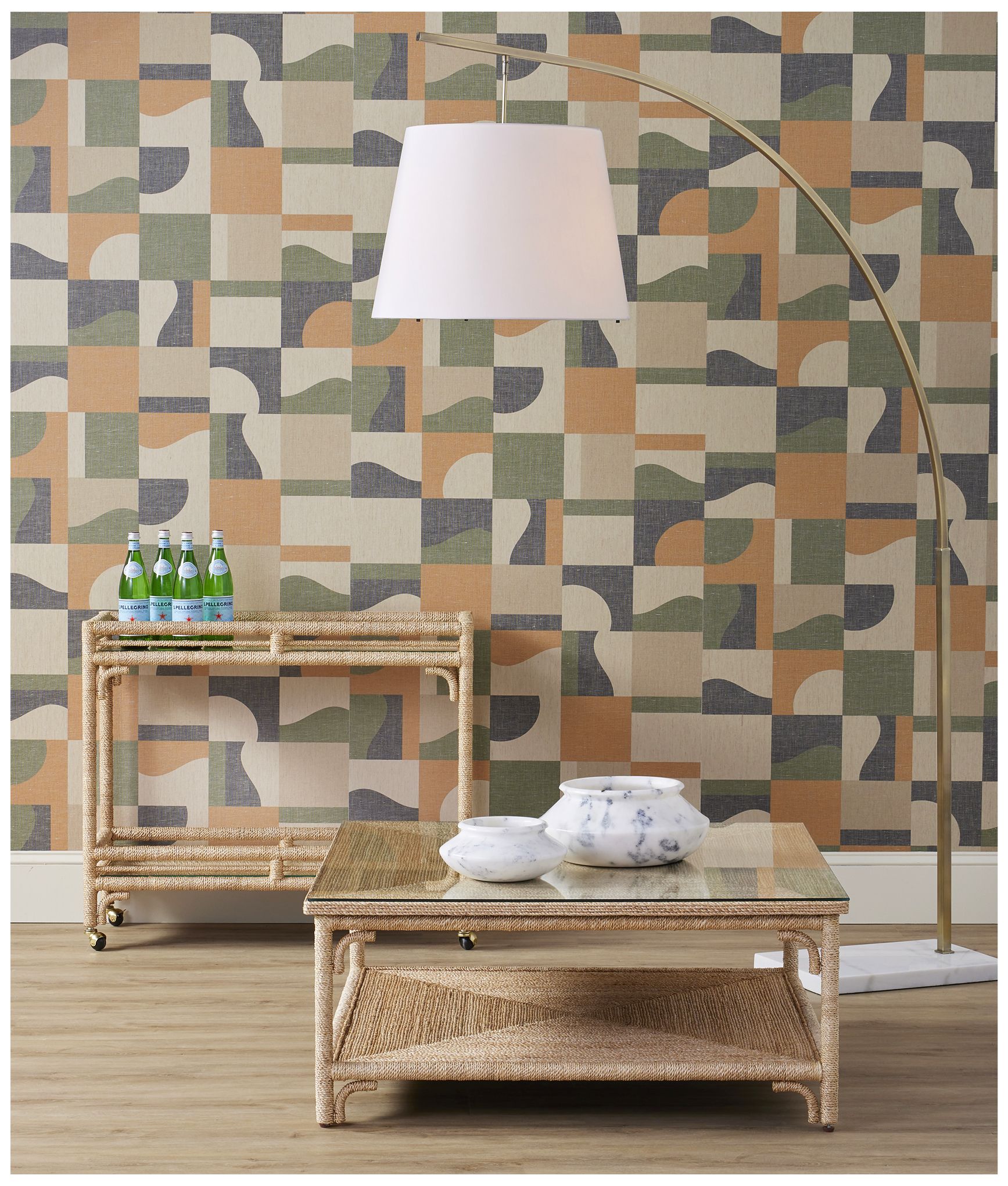 Image 7 Cloister Brass Large Floor Lamp more views