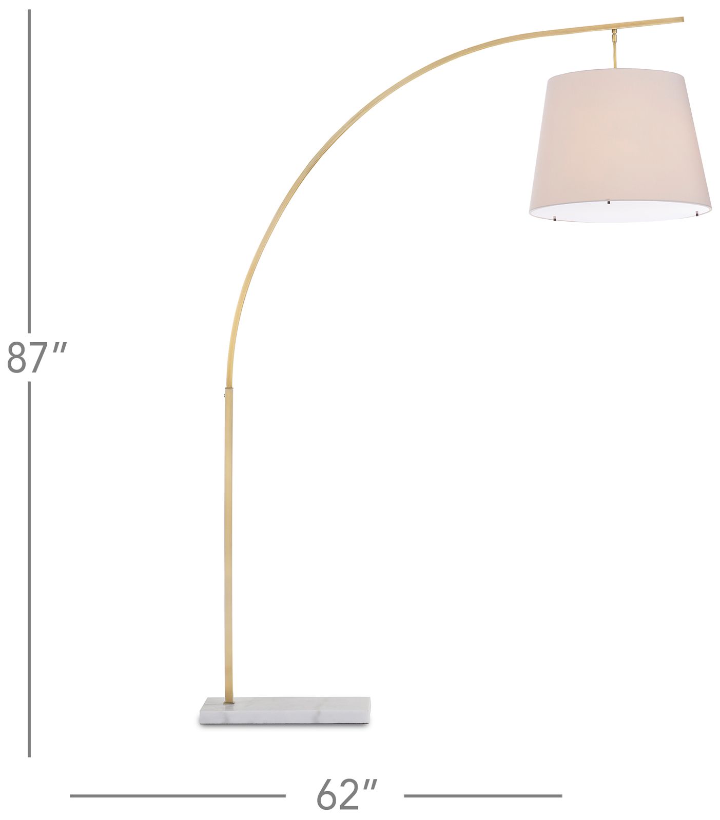 Cloister Brass Large Floor Lamp