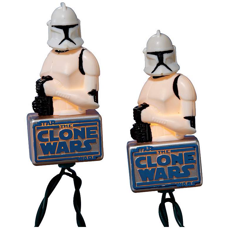 Image 1 Clone Wars Storm Troopers 10-Light String of Party Lights