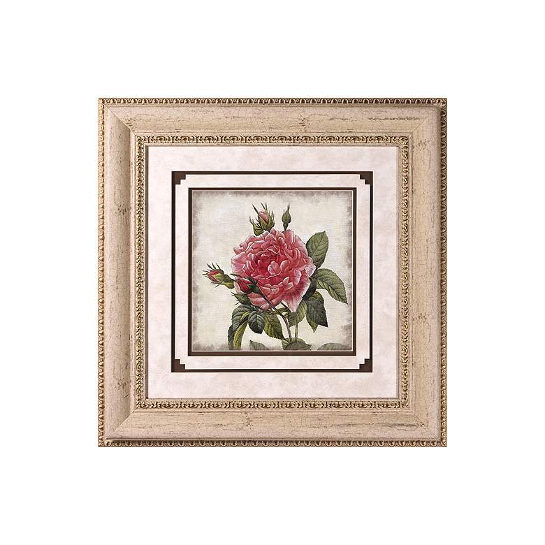 Image 1 Close Up Rose I Print Under Glass 22 inch Square Wall Art