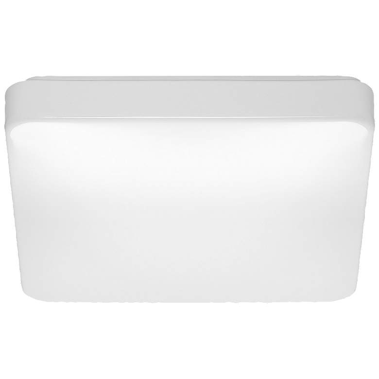 Image 1 Cloud 14 inch Wide White Square 3CCT LED Ceiling Light