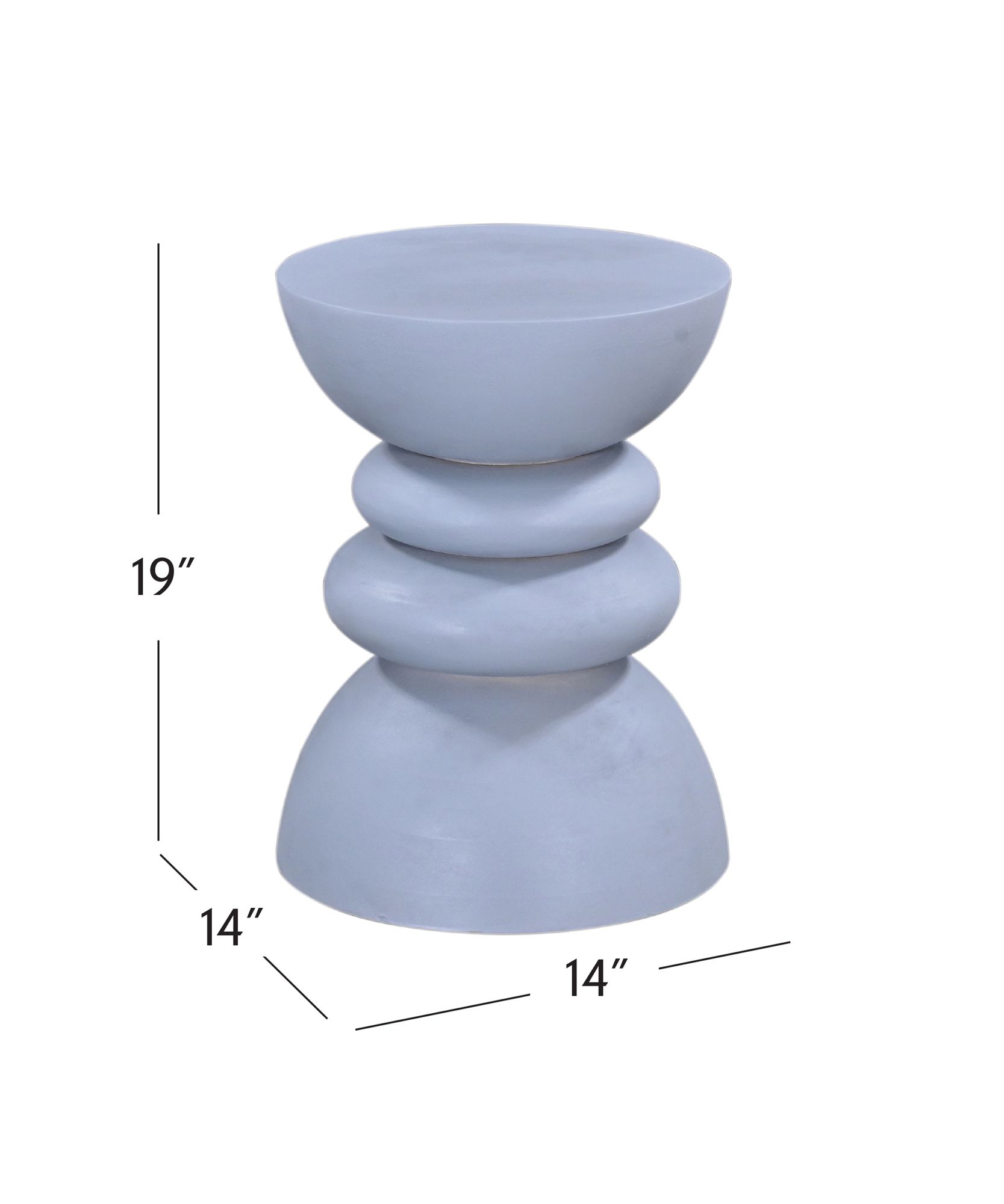 Image 2 Cloud 19" High Sky Plaster Accent Table more views