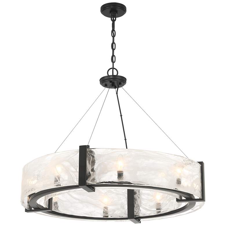 Image 2 Cloud Break 32 1/4" Wide Coal Black 8-Light Pendant Light