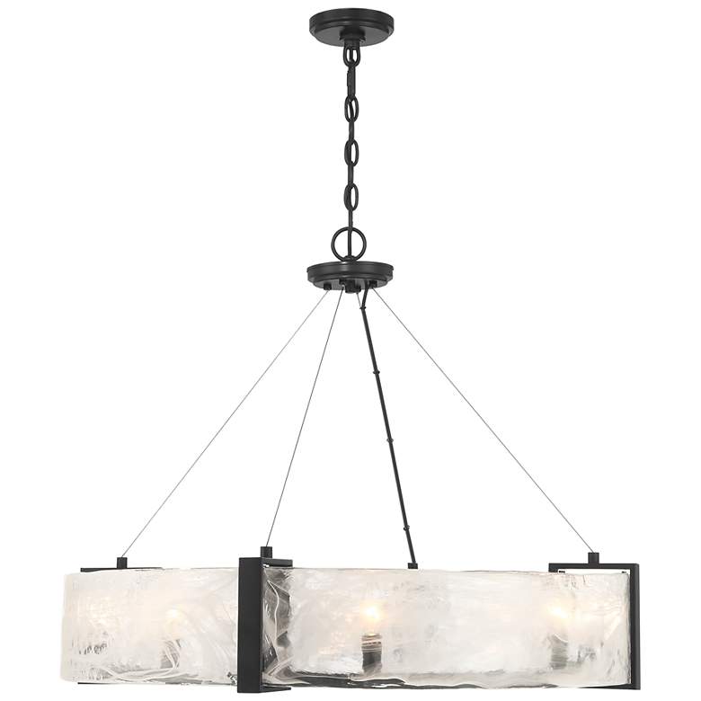 Image 4 Cloud Break 32 1/4" Wide Coal Black 8-Light Pendant Light more views