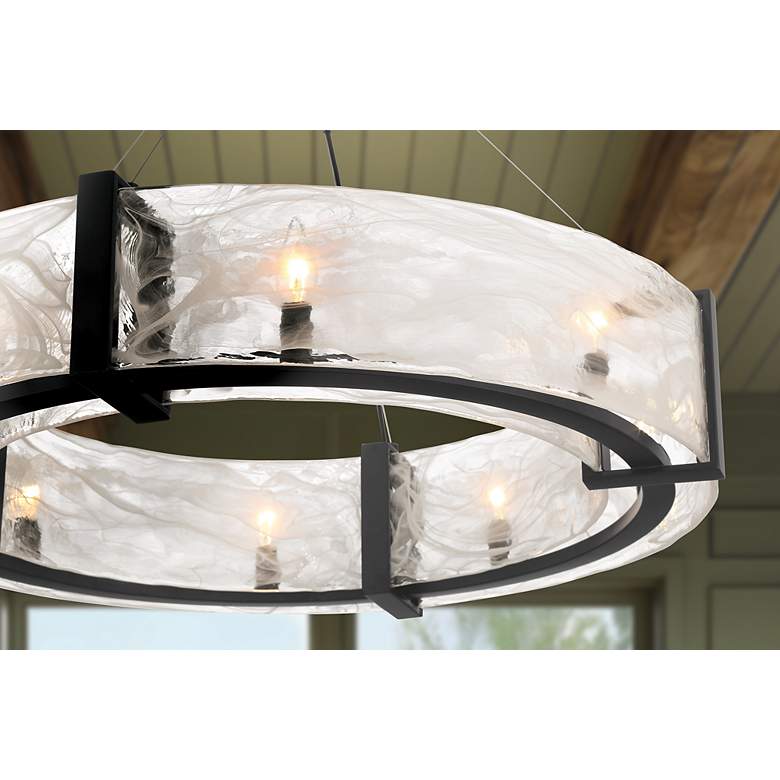 Image 7 Cloud Break 32 1/4" Wide Coal Black 8-Light Pendant Light more views