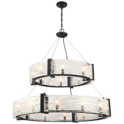 Cloud Break 39 3/4" Wide Coal Black 20-Light Pendant