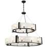 3_Cloud Break 39 3/4" Wide Coal Black 20-Light Pendant more views