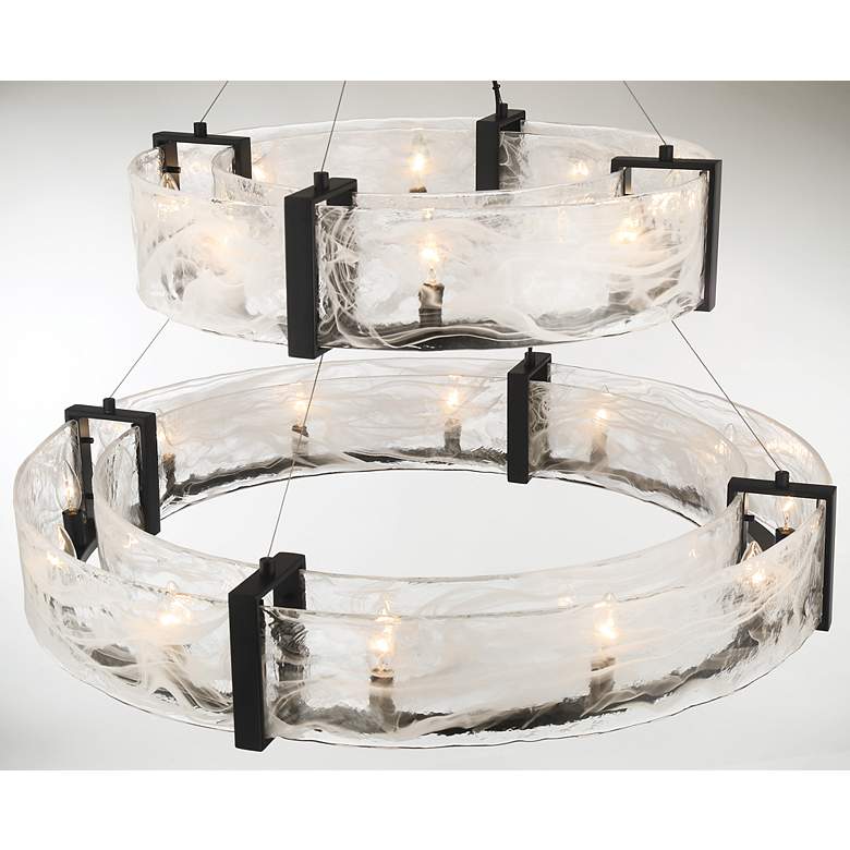 Image 6 Cloud Break 39 3/4" Wide Coal Black 20-Light Pendant more views