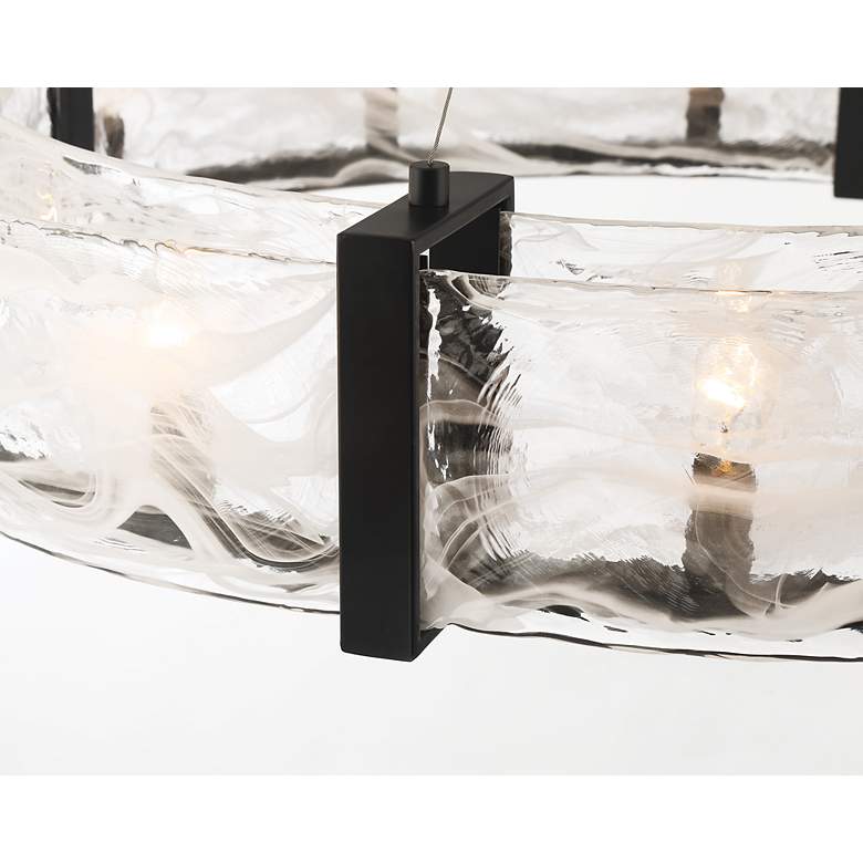 Image 7 Cloud Break 39 3/4" Wide Coal Black 20-Light Pendant more views