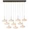 Clouds 48" Wide 10-Light Modern Brass Pendant