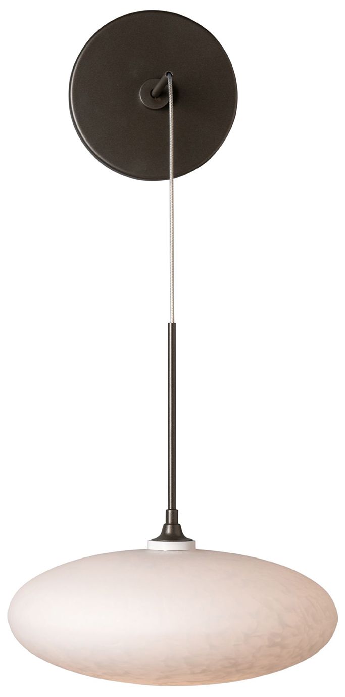 Clouds 6.6"High Dark Smoke Wall Sconce - Made to Order