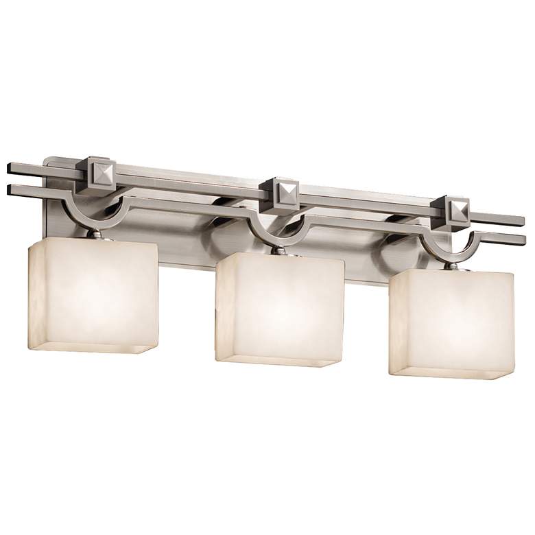 Image 1 Clouds - Argyle 3-Light Rectangular Bath Bar - Clouds - Nickel