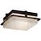 Clouds Avalon 10" Wide Dark Bronze LED Outdoor Ceiling Light