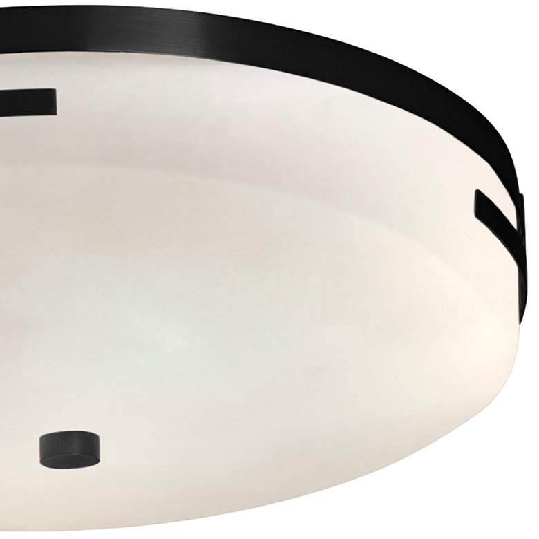 Image 2 Clouds Collection Atlas 14 inch Wide Matte Black LED Ceiling Light more views