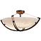 Clouds Collection Crossbar 42" Wide Dark Bronze LED Ceiling Light