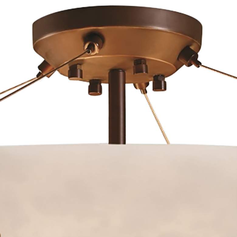 Clouds Collection Crossbar 42&quot; Wide Dark Bronze LED Ceiling Light more views