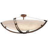 Clouds Collection Crossbar 69&quot; Wide Dark Bronze LED Ceiling Light