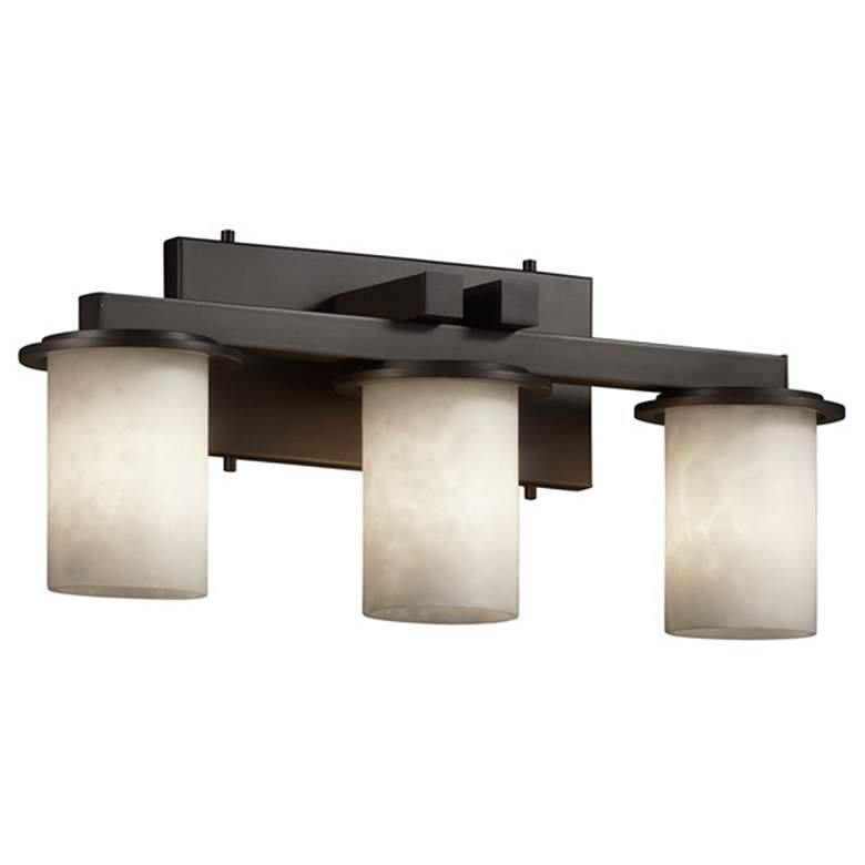 Image 2 Clouds™ Dakota 21"W Bronze 3-Light Bath Light
